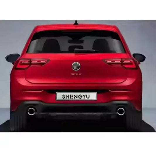 Body Kit Contain Front and Rear Bumper Assembly with Grille and Side Skirts Fog Lamps for VW Golf 8 20-22 Change to GTI Model