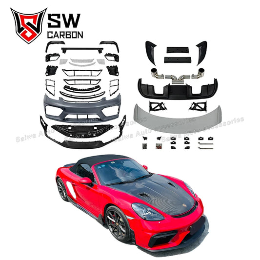 Body Kit for Porsche 718 Cayman Boxster 981 Modified Bumper Car Parts Performance Kit