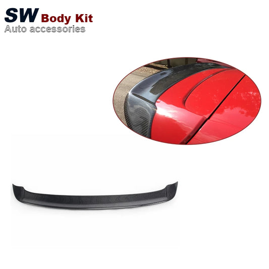Carbon Fiber R Style Rear Spoiler for Volkswagen Golf 6 MK6 GTI 2010-2013 FRP Rear Trunk Spoiler Lip Guide Wing Lip Rear Wing