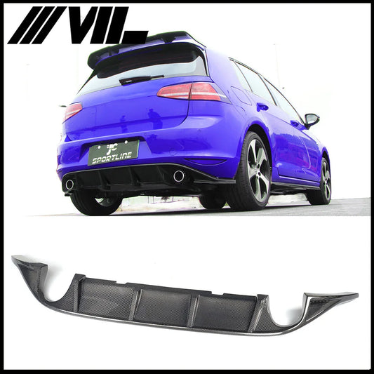 Carbon Fiber Rear Valance Lip Diffuser for VW GOLF 7 MK7 GTI