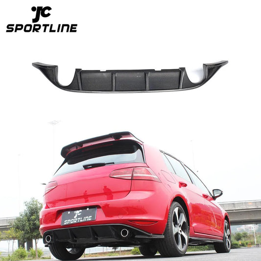 Carbon Fiber Rear Valance Lip Diffuser for VW GOLF 7 MK7 GTI