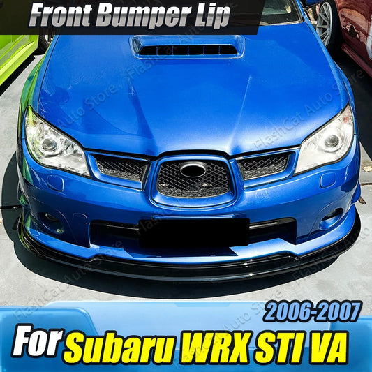 Car Front Guard Chin Body Kits For Subaru Impreza WRX STI 2006 2007 Lower Diffuser Splitter Canards Bumper Lip Spoiler Trim