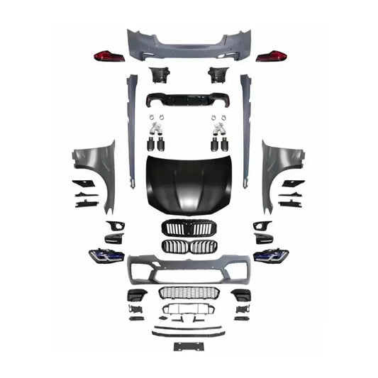 Body Kit For  5 Series G30 Upgr 2022 G30 M5 Body Kits Car Bumper Grille Fender Side Skirt Headlights Taillights